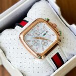 Premium White & Rose Gold Designer Watch